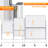 48" x 60" Freestanding Whiteboard Height Adjustable 2 Double Side Magnetic Dry Erase Board on Wheels