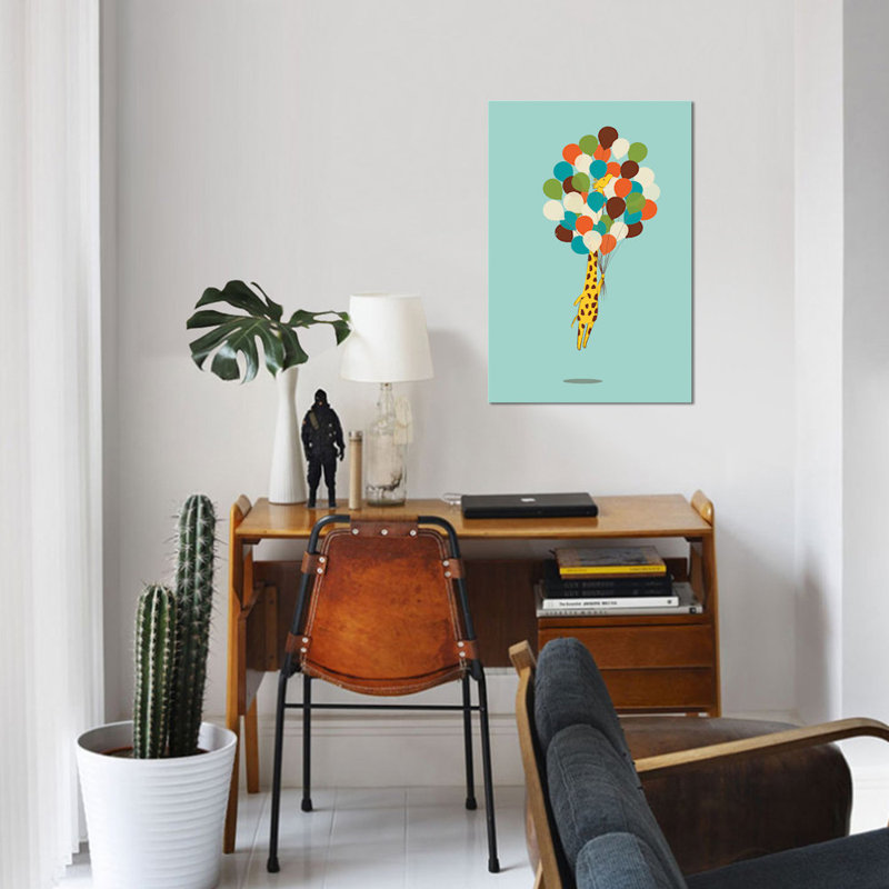 «Floating Away», impression sur toile, H 12 po x l 8 po x P 0,75 po, Pas de tapis, Toile tendue