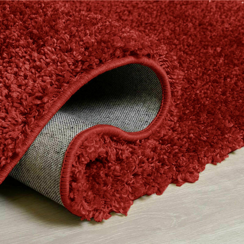 Ella-Marie Solid Colour Shag Area Rug, Rectangle 60 x 110cm