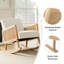 Annehild Rocking Upholstery Accent Chair with Rattan Arms (Set Of 2)-1497961045
