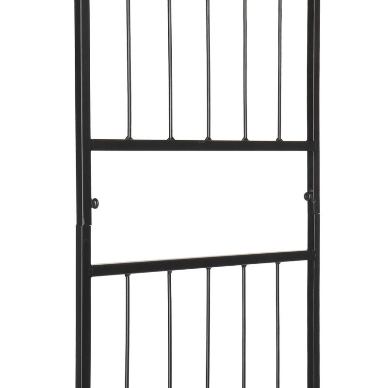 40.5cm W x 206cm D Iron Arbour in Black