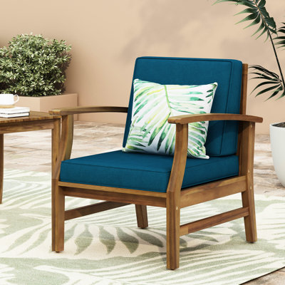 Fauteuil club Blue Wood