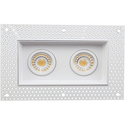 Luminaire à cardan à 3 têtes 15 W et 1 quincaillerie sans trépied 15 W? 1200 lumens Perlglow