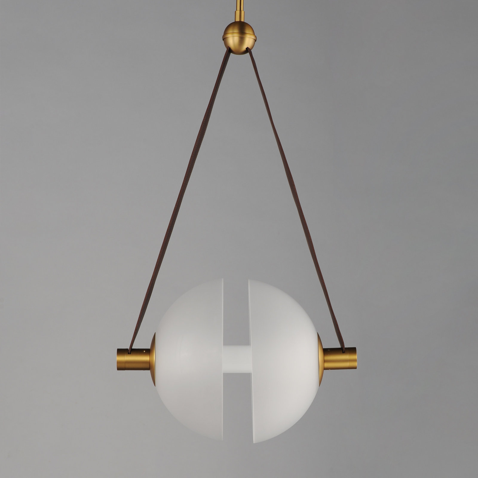 Alessandrina Single Light Frosted Glass Dimmable Pendant, 11.75" H x 17.25" W x 11.75" D