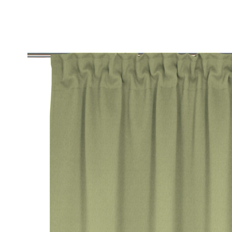 Sunday ruffle band scarf, semi -transparent, 142cm Width x 295cm Drop, Olive