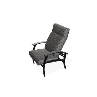 Chaise de patio inclinable avec coussins Askar