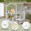 White & Green Canopy Bunk Bed With Bookcase Guardrail - Space-saving Loft Bed For Teens