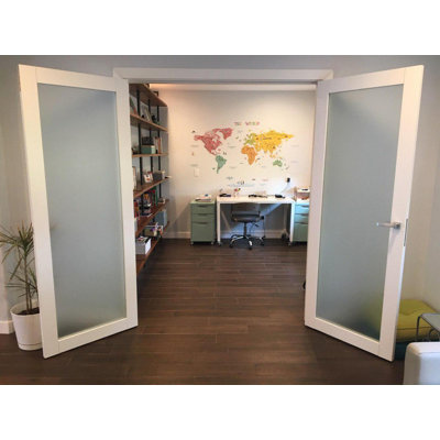 Planum Frosted Glass French Doors