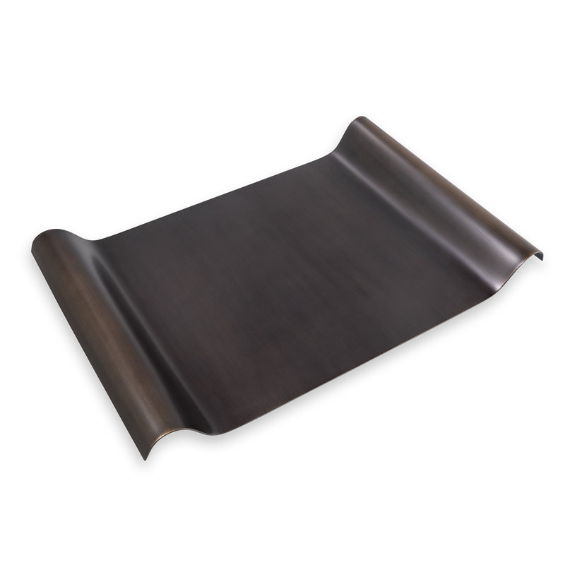 Quinton Steel Decorative Tray, Bronze