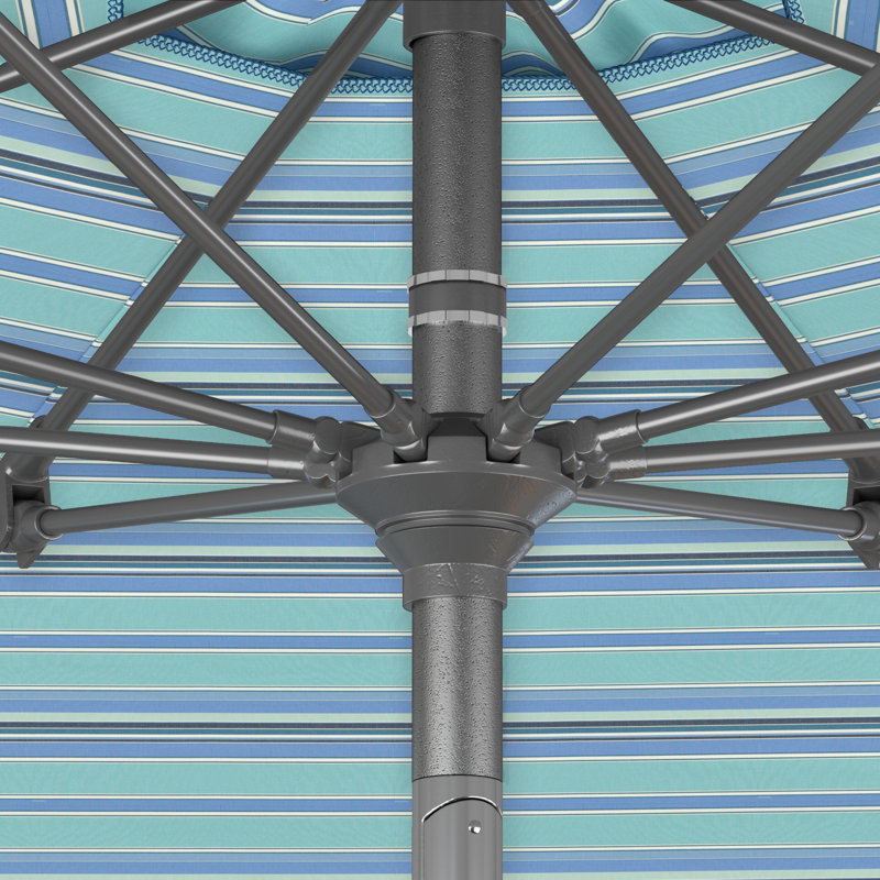 Parasol de marché 90 po Sunbrella, Sunbrella® Dolce à rayures oasis