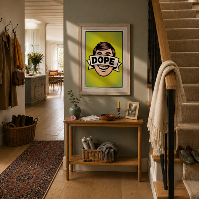 Dope Face Pop Art - Framed Print