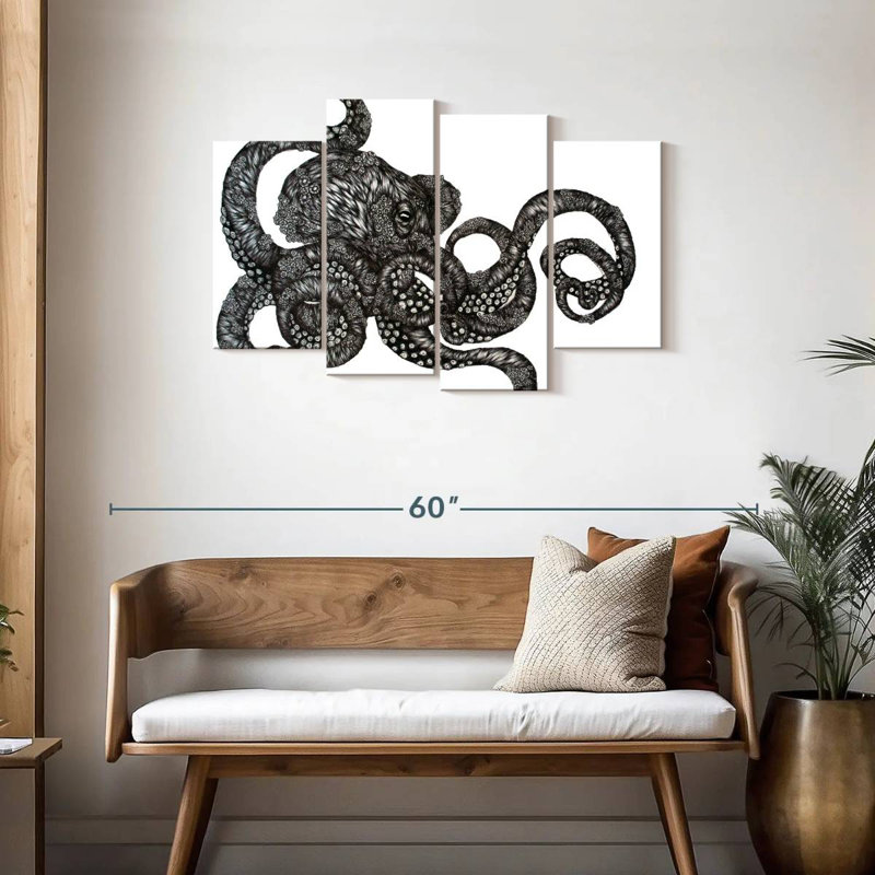 Brampt Barnacle Octopus, 27" H x 43" W