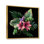 Bouquet de fleurs tropicales et de feuilles sur fond noir I - reproduction d'art sur toile traditionnelle