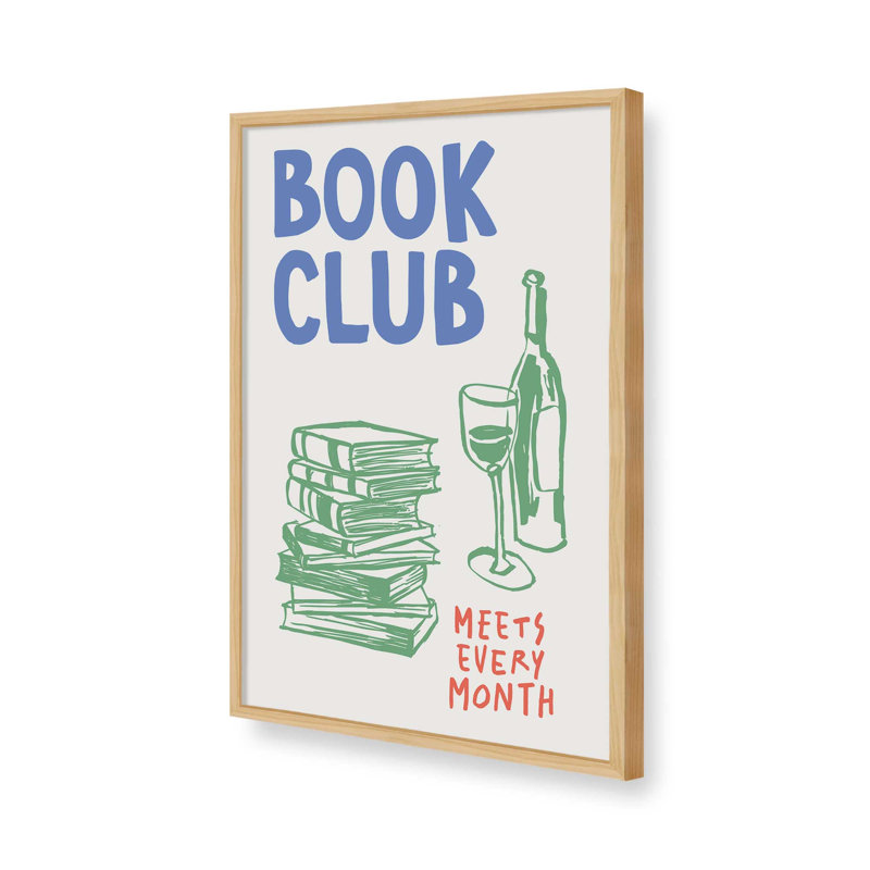 «Book Club» par Garima Dhawan, reproduction d'art sur toile, Tanné, H 32 po x l 24 po