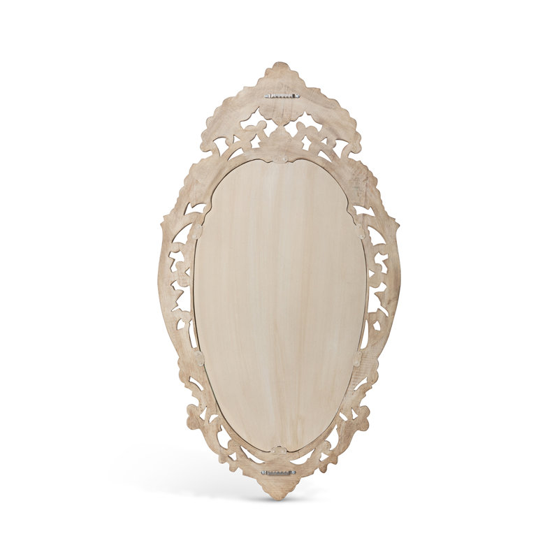Auvergne Wood Wall Mirror, 27.5" H