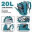 Ensemble de bagage 3 pièces - Valise à carreaux 28 po avec sac de toilette Wet-Dry Wet-Dry, bleu-132056029-132056030