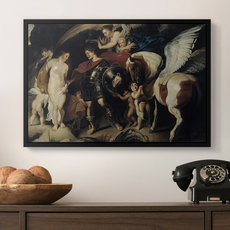 Persée et Andromède, v. 1620 - Peter Paul Rubens, toile tendue avec châssis, 16 x 24, Doré