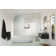 Maven 34 in. x 66.75 in. Frameless Arched Fluted Single Fixed Bath Panel