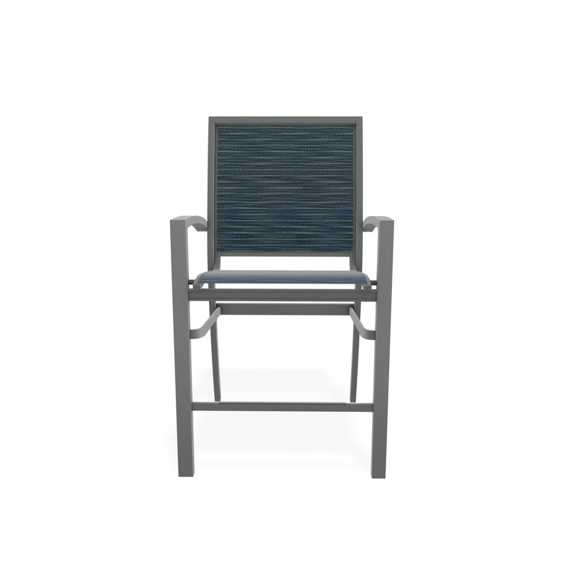 Tabouret de comptoir d'extérieur 26 po Kendall, Graphite, Nimbus océan