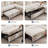 Waldorf 84.6" 5-Seat L-Shaped Sectional Sleeper Sofa with Pull-Out Bed & Storage-120921997