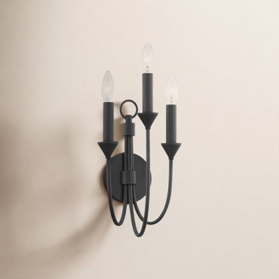 3 Light Dimmable Candle Wall Light
