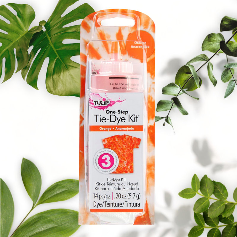 Vibrant Orange Fabric Dye Kit