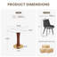 33.46 " Round Conference Table and 2 Chairs