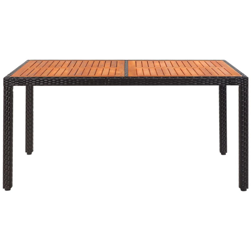 Sedbergh Rectangular Wicker Outdoor Dining Table , cm W 90cm cm D, 150cm L x 90cm W
