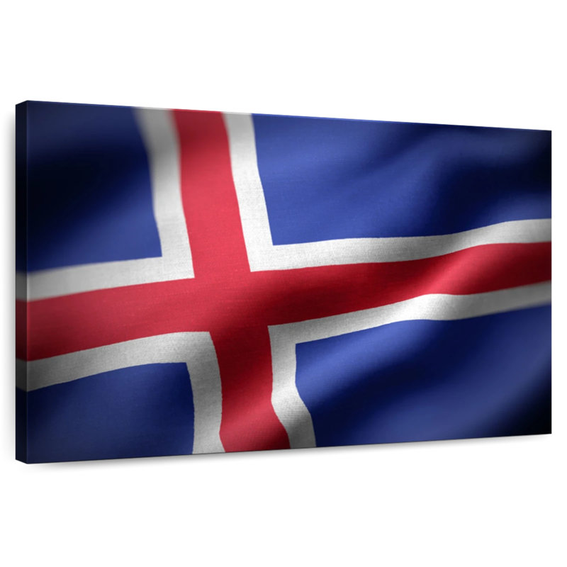 Drapeau de l'Islande, H 20 po x l 30 po