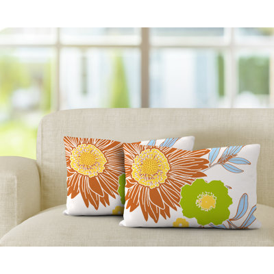 Polyester / Mélange de polyester Housse de coussin rectangulaire intérieure / extérieure lombaire et insert