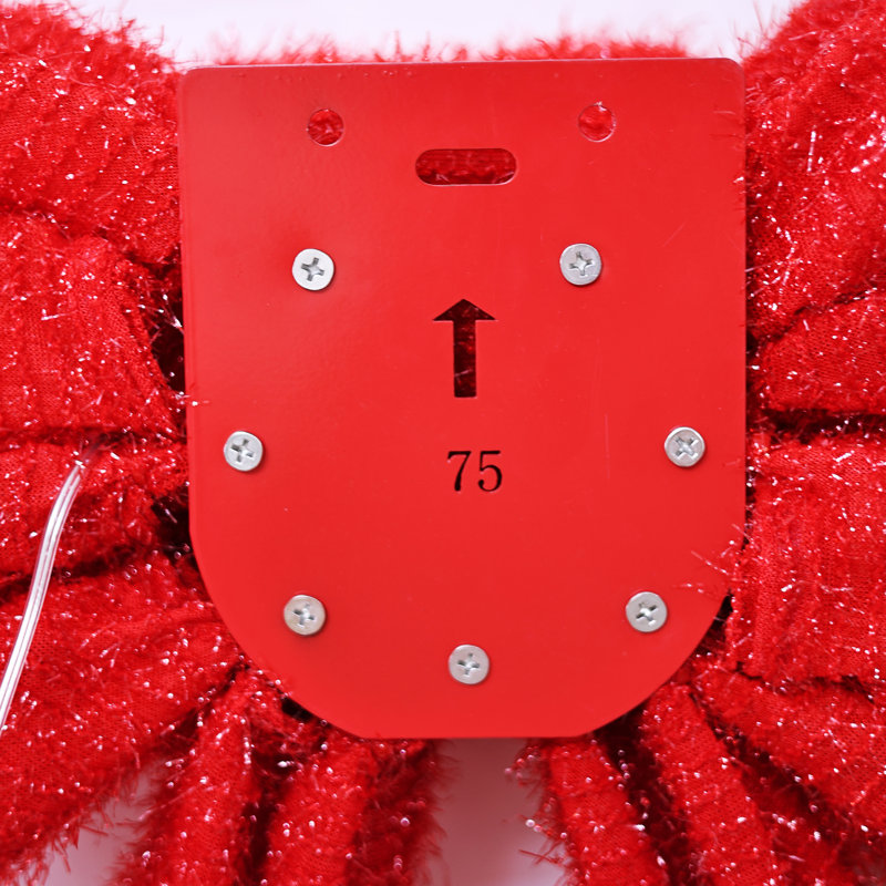 Lighted Red Bow Indoor/Outdoor Decor, 30" H x 24.8" W x 6.3" D