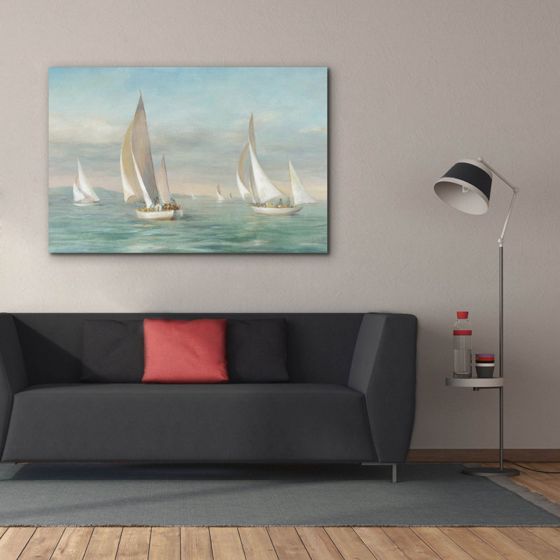 «Weekend Sail V2» par Danhui Nai, art mural sur toile, H 40 po x l 60 po