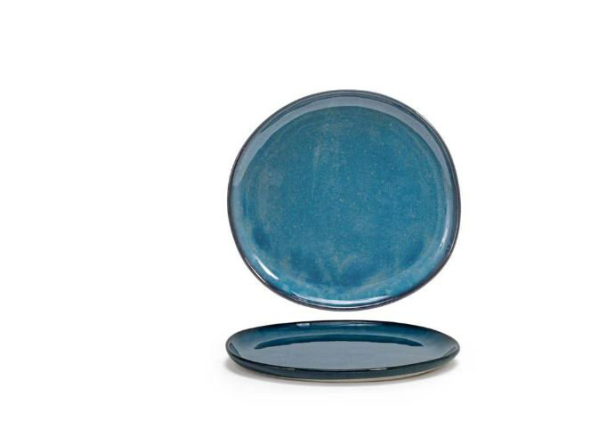 9" Round Artefact® Plate - Indigo