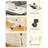 Small Standing Desk Adjustable Height, Mobile Stand Up Desk With Wheels, 32 Inch Portable Rolling Desks For Walking Pad Treadmill White