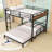 Metal Loft Bunk Bed With Slats And Ladder-1032767038-1032767036