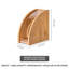 Support de rangement en bois massif pour papier filtre en bois massif Kondieu-129711373