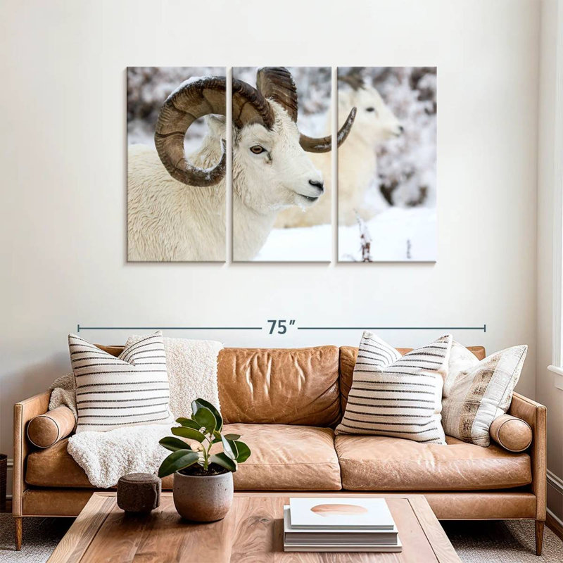 Winter Dall Sheep, 36" H x 57" W