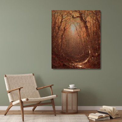 Art sur toile tendue avec Lark Manor ™ Gifford, Sanford Robinson Gallery: Autumn a Wood Path