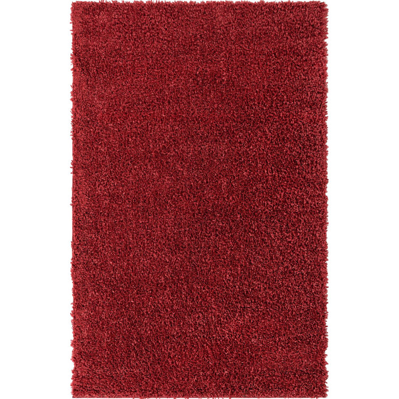 Tapis à poils longs de couleur poivre Carlosadrian, Rectangle de 5 pi x 8 pi
