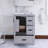 24" Freestanding Single Bathroom Vanity With White Ceramic Integrated Top-1570263982