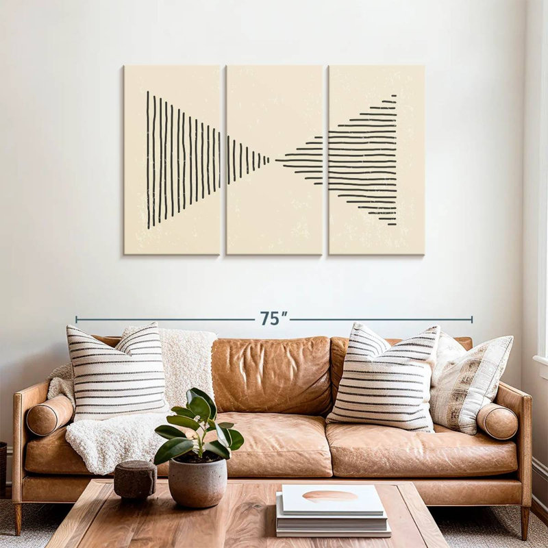 Avery Triangle Abstract, 36" H x 57" W
