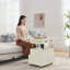 Table basse roulante à hauteur réglable avec station de charge et rangement-129197438