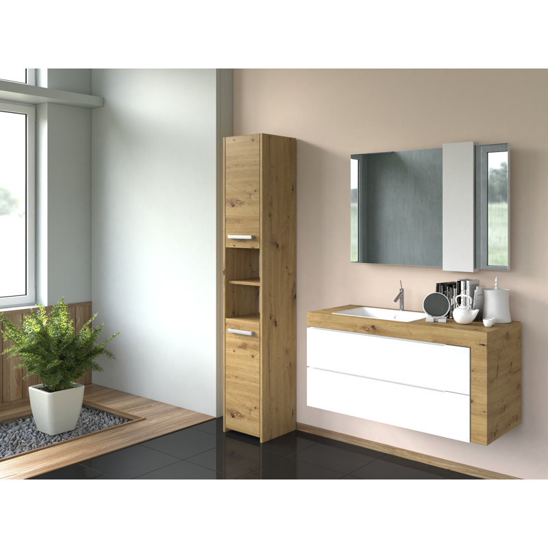 Delancey Linen Cabinet, Artisan Oak