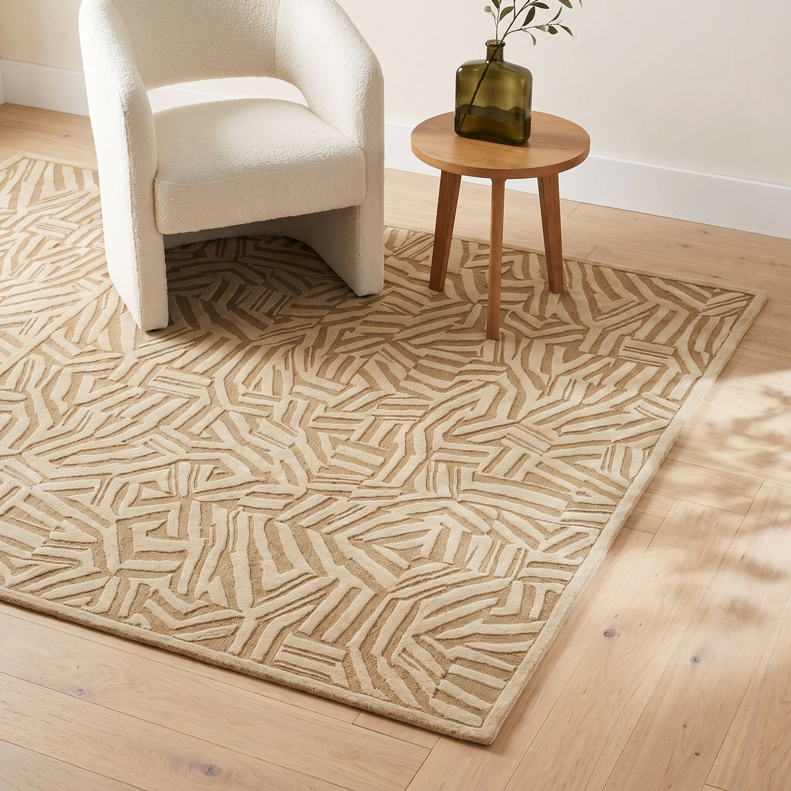 Polk Hand-Tufted Striped Rug, Rectangle 2' x 3'