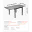 Table de salle à manger extensible pour l'extérieur