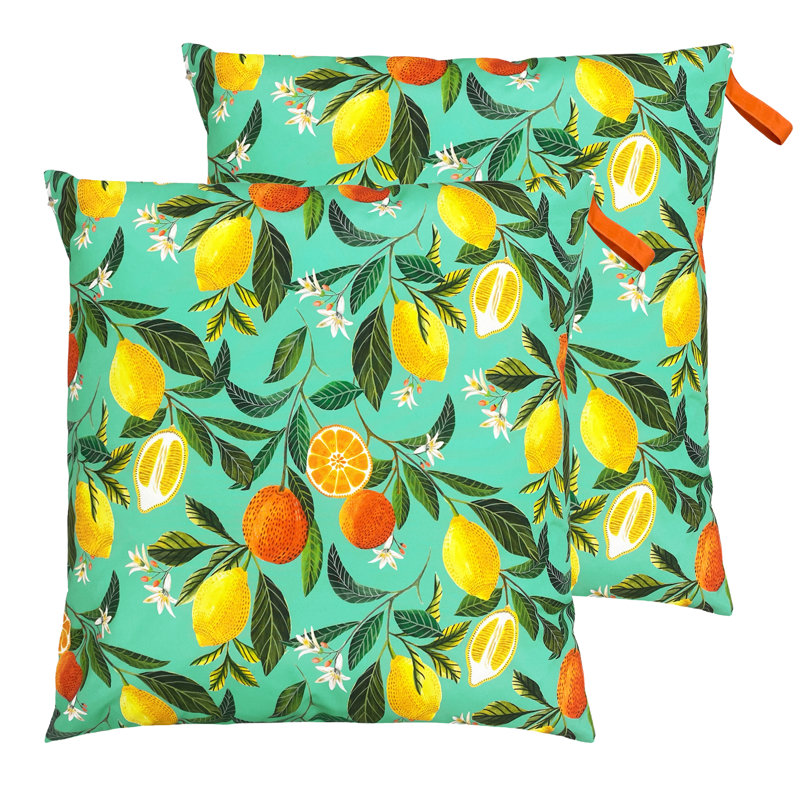 Indoor / Outdoor Abstract Square Cushion, 70cm H x 70cm W