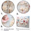 Ensemble de 4 décorations murales fleurs blanches et roses - merveilles florales-1788985380