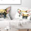 Coussin lombaire pour chien animal aquarelle
