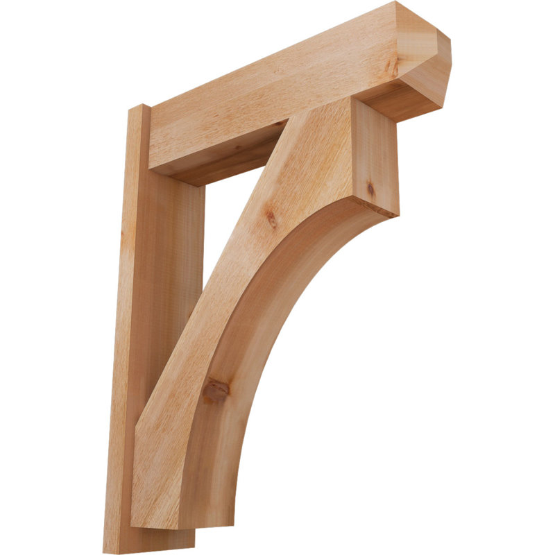 Persienne en bois rustique Westlake Craftsman, Cèdre rouge de l'Ouest de 8 po (sciage brut), P 30 po x H 38 po
