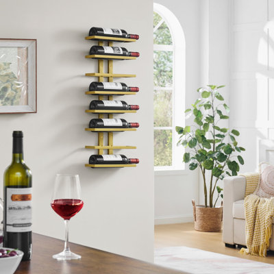8 Tier Wall Mount Wine Rack